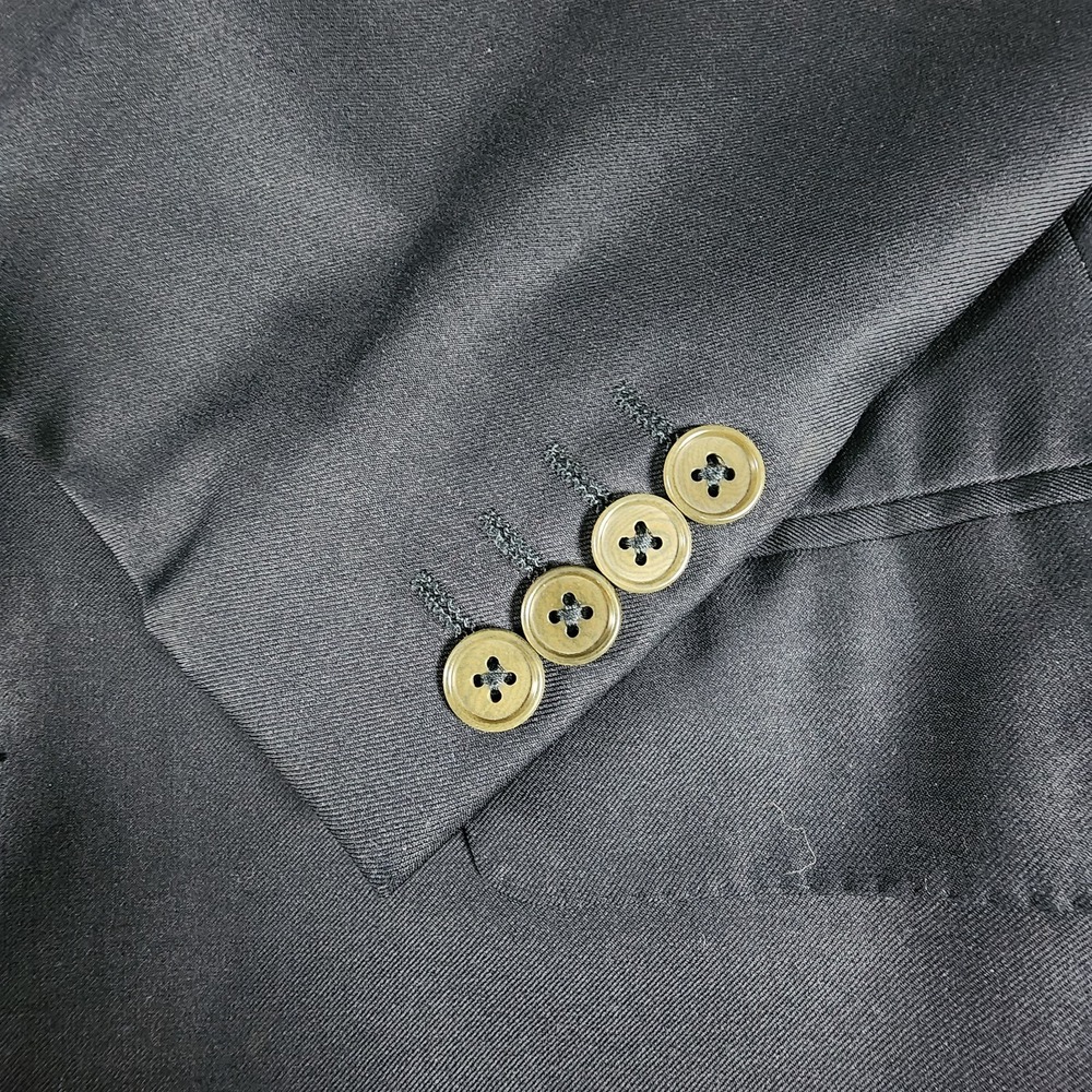 Ermenegildo Zegna Sport Coat Suit Jacket Blazer 38R Dark Navy 3-Button Wool - Picture 3 of 16